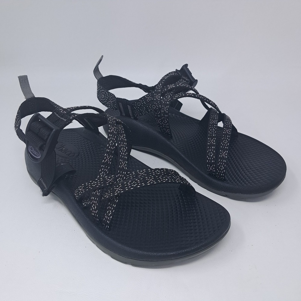 Chaco ZX/1 Ecotread Youth Girls Size 4 Water Hiking Sport Sandals Black Speckled